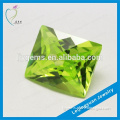 Square Cut Synthetic Apple Green Loose Gemstone Market Prices